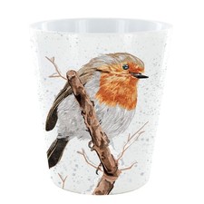 Robin In Snow On A Branch