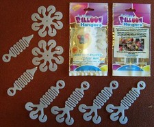 Plastic Balloon Hangers Pack 4 Corner Balloon Hangers and 2 Cluster Hangers