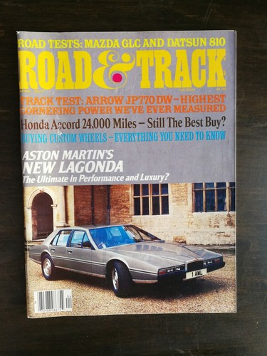 Road track magazine april - road,