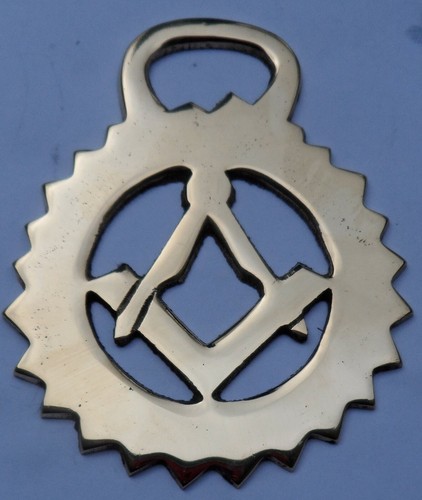 Masonic horse brass - masonic,
