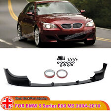 M5 BUMPER FOR BMW E60 E61 2003-2010 FRONT GLOSS BLACK SPLITTER SPOILER LIP 1PCS