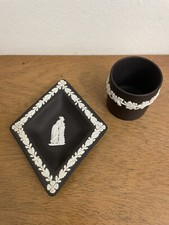 Vtg Wedgewood Jasperware Black