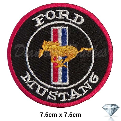 Ford mustang embroidery patch