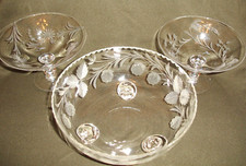 Vintage Cut Crystal Comport