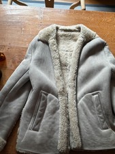 NICOLE FARHI SHEEP SKIN JACKET SIZE UK 10