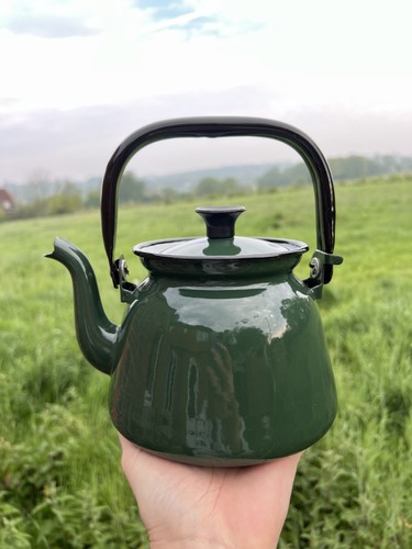 Enamel kettle vintage - kettle, 1960s