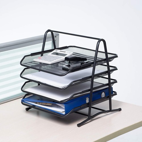 Metal filing letter trays - filing,