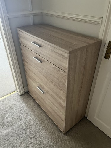 Solid oak shoe storage - , cabinet