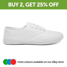 Womens canvas white - white, adults