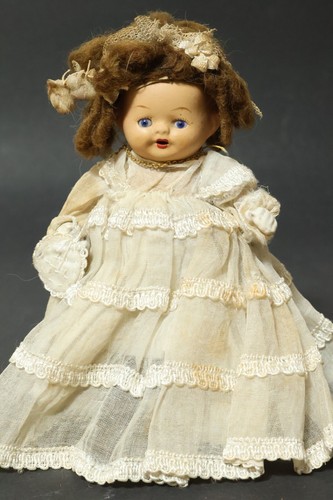 Old porcelain doll figurine - porcelain,