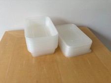 Plastic Food Containers with lids Takeaway Microwave Freezer Safe Storage x 10