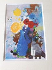 Rosina Wachtmeister Vintage Cat Print Framed 29cm X 35cm