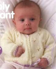 KNITTING PATTERN baby girl ballet wrap cardigan birth/3m dk yarn