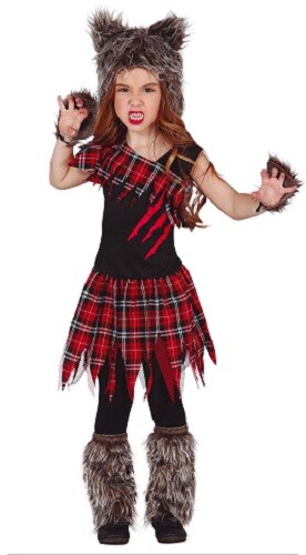 Girls werewolf costume - girls,