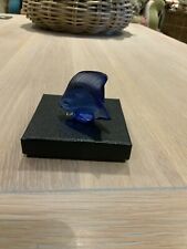 Lalique Crystal (Brand New) Fish Sculpture Colour & Code: SAPPHIRE 3000300 Boxed