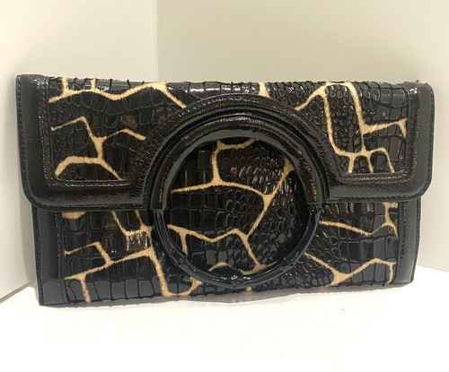 Joan rivers clutch purse brown - joan,