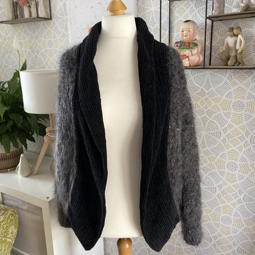 Cocoon eyelash wool cardigan - cocoon,