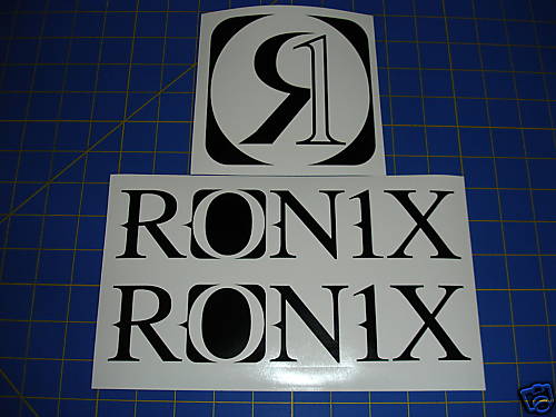 Ronix black logo sticker - ronix,