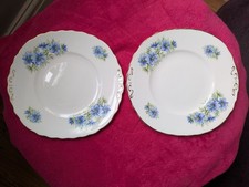 Colclough Cake Plates X2 Fine Bone China