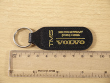 Vintage Volvo Car Dealer Leather Keyring Keychain Used Melton Mowbray