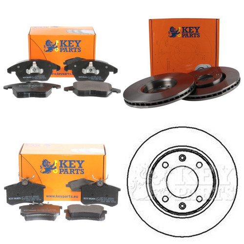 Key parts front rear brake - key, &