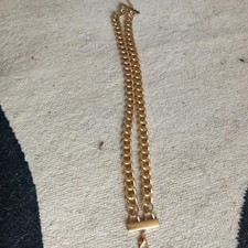 Chunky Gold Chain Necklace Fake Fancy Dress Bling Gangster Rapper Joke Realistic