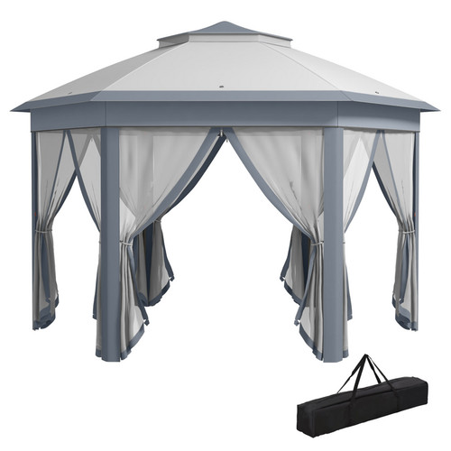 Outsunny garden gazebo - outsunny, 4m