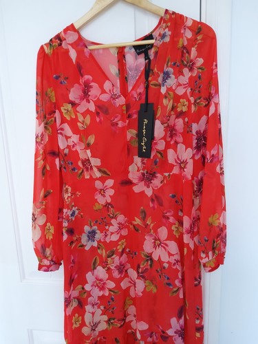 Phase eight chiffon red - chiffon, floral