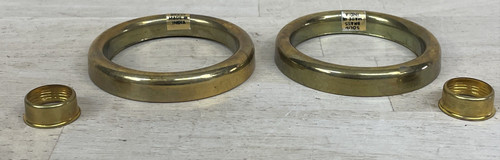 Brass oil lamp parts lot - lot, 4