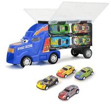Toy Truck Carrier & 4 Mini