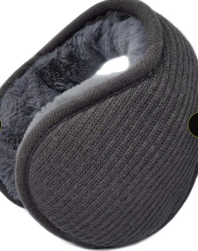 Unisex grey fleece ear - grey, muffs