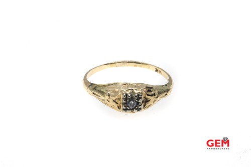 Antique diamond solitaire ring - diamond,