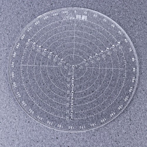 Circle drawing ruler - circle, center