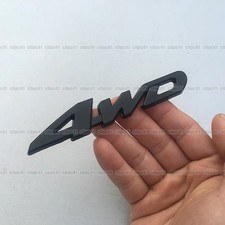 Black Car 4WD 3D Emblem Badge