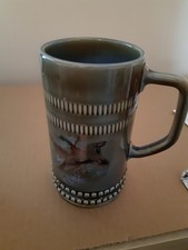 Vintage Wade Irish Porcelain Tankard  Flying ducks decoration. very good cond.