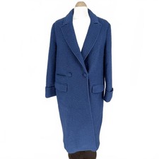 Blue Boucle Overcoat Deane &