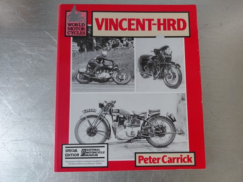 Vincent hrd motorcycle book - hrd,