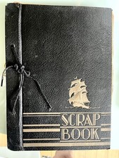 antique victorian scrap book