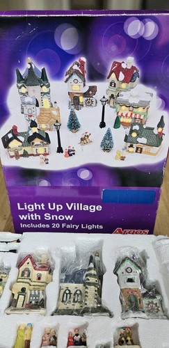 Light christmas village - up,