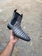 Handmade Men Gray crocodile