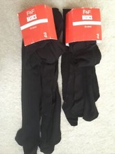 F & F Black Ladies Opaque Tights 40 Denier