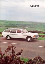 Mercedes Benz 240D T-series Estate W123 Brochure 1979