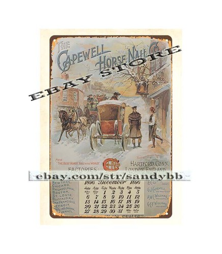 1896 capewell horse nails - capewell,