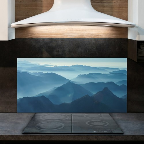 Glass kitchen splashback tile - glass,