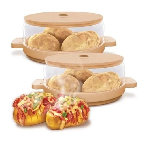 Home microwave baked potatoes - home,