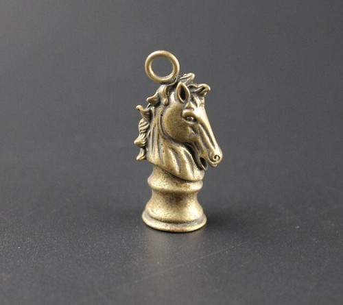 Solid brass horse head - horse,