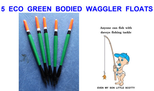 Eco green bodied waggler - bodied,