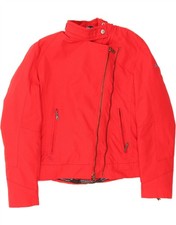 BIEFFE Womens Bomber Jacket UK 14 Medium Red DB37
