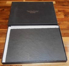 Pair of Large Boxed Just Slate Company Hand Cut Scotland Rectangular Trivets