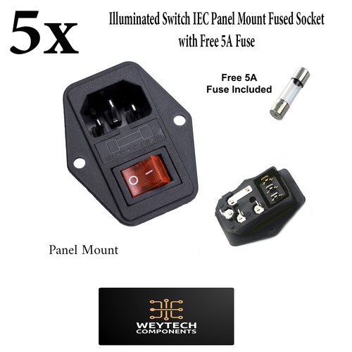 Pin iec320 c14 inlet male - pin,